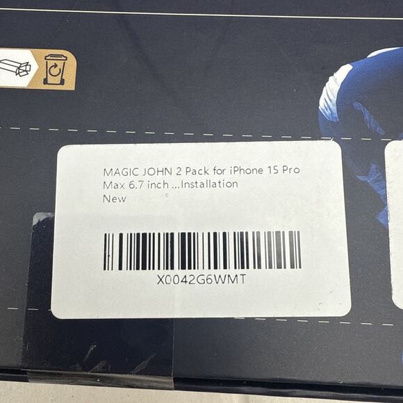 2 Pack for Iphone 15 Pro Max 6.7 Inch Tempered Glass Screen Protector *READ DE.. - Picture 11 of 16